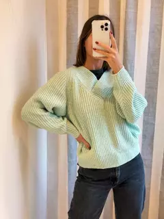 Sweater Vera Verde Agua.
