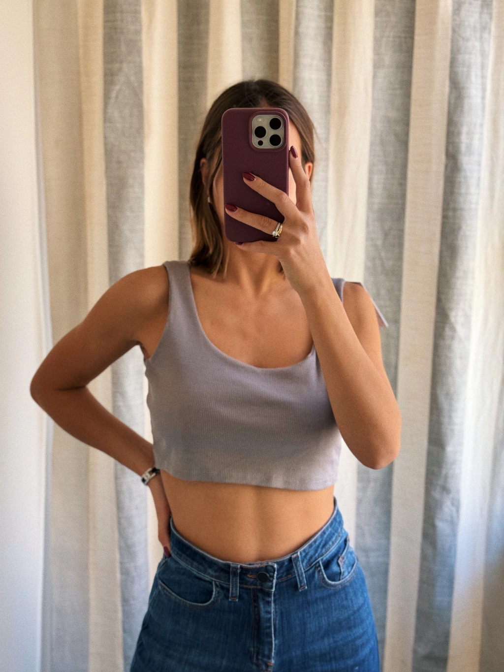 TOP NATI GRIS
