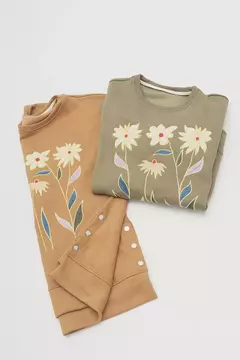 Imagen de Buzo Flora Camel