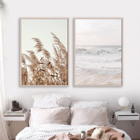 SET DE 2 CUADROS CALMA ATARDECER