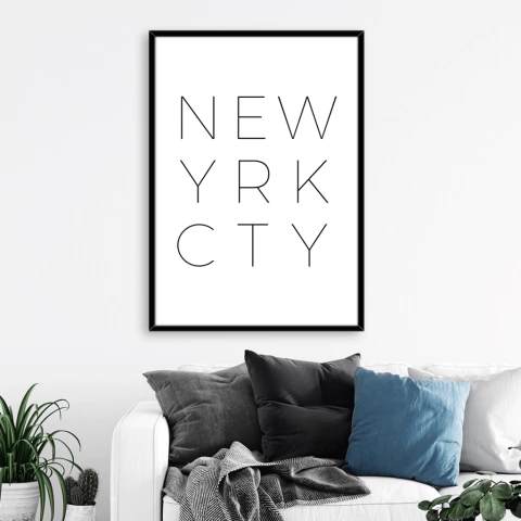 CUADRO NEW YORK CITY LETRAS