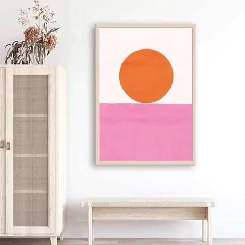 CUADRO ABSTRACTO GEO ORANGE