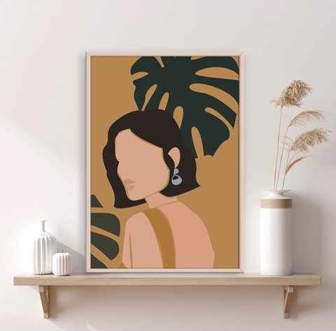 CUADRO ILUSTRACION MUJER IV