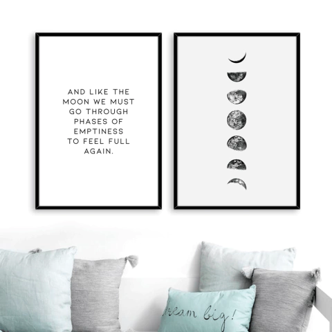 SET DE 2 CUADROS PHASES OF EMPTINESS