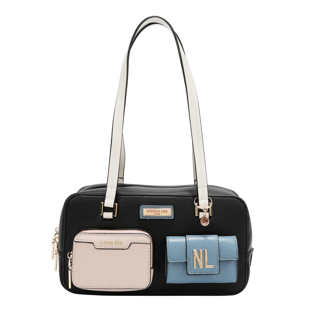 Cartera Colorblock Black Nicole Lee