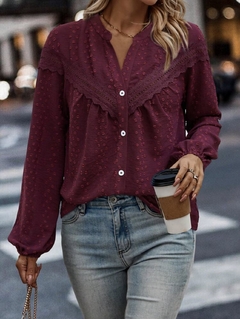 Camisa Leeds Bordo