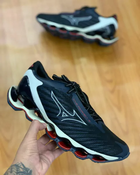 Tênis Masculino Wave Prophecy 12 Azul Vermelho