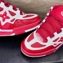 Tênis Masculino LV Skate Vermelho Branco na internet