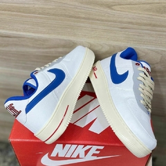 Tênis Masculino Air Force Edição Limitado Branco Azul na internet