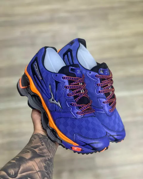 Tênis Masculino Wave Prophecy 2 Azul Laranja