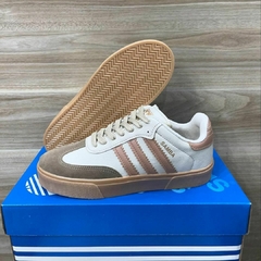 Tênis Adidas Samba Branco Rosa