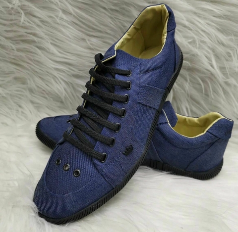Sapatênis Masculino Casual Azul Jeans