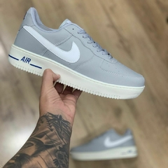 Tênis Masculino Air Force One Cinza Branco