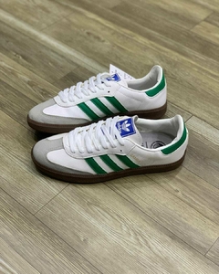 Tênis Masculino Feminino Adidas Samba Branco Verde - comprar online