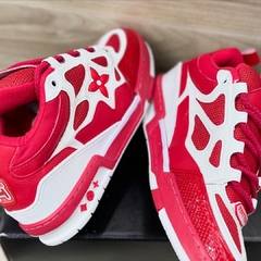 Tênis Masculino LV Skate Vermelho Branco - Pisants Store