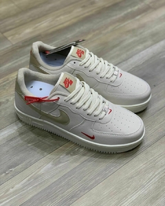 Tênis Air Force One Creme Vermelho - comprar online