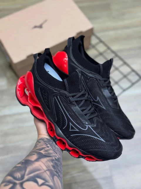 Tênis Masculino Wave Prophecy 14 Preto Vermelho