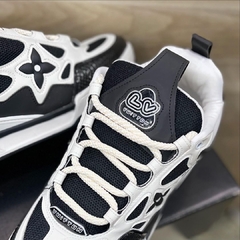 Tênis Masculino LV Skate Branco Preto - Pisants Store