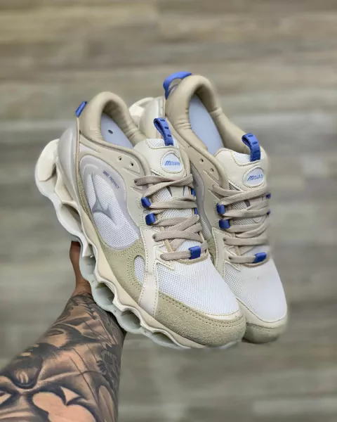 Tênis Masculino Wave Prophecy Beta Bege Azul