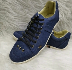 Sapatênis Masculino Casual Azul Jeans
