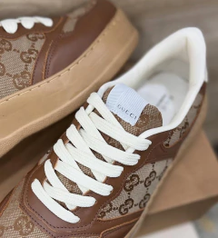 Tênis Masculino Gucci Marrom Bege - Pisants Store