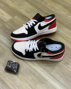 Tênis Masculino Air Jordan Branco Vermelho e Preto - comprar online
