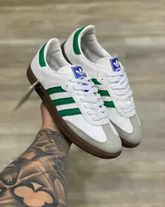 Tênis Masculino Feminino Adidas Samba Branco Verde