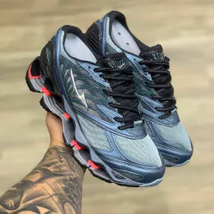 Tênis Masculino Wave Prophecy 8 Azul Laranja