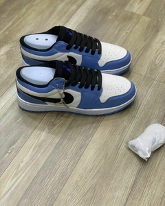 Tênis Masculino Air Jordan Azul Bebê Branco Preto - comprar online