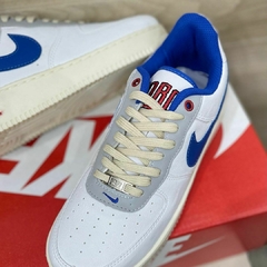 Tênis Masculino Air Force Edição Limitado Branco Azul - comprar online