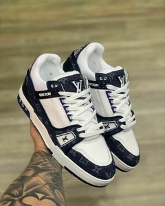 Lançamento Tênis LV Trainer Branco Azul