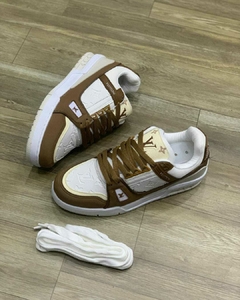 Tênis Masculino LV Sneaker Bege Branco - comprar online