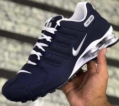Tênis Shox NZ 4 Molas Azul Prata