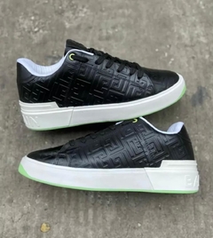 Tenis Masculino Balmain Preto Sola Verde na internet