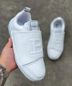 Tênis Masculino Balmain Branco Fechado - comprar online