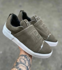 Tênis Masculino Balmain Verde Fechado