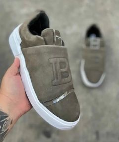 Tênis Masculino Balmain Verde Fechado - comprar online