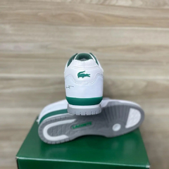 Tênis Lacoste T Clip Velcro Branco Verde - loja online