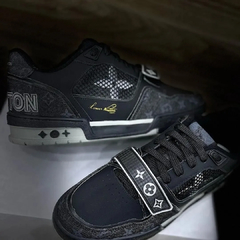 Tênis Masculino LV Trainer Preto - Pisants Store
