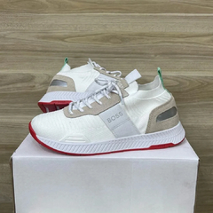 Tênis Hugo Boss Titanium Branco Vermelho
