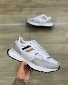 Tênis Hugo Boss Jonah Branco Cinza