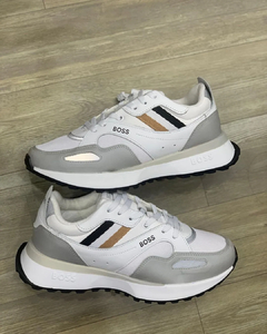 Tênis Hugo Boss Jonah Branco Cinza - comprar online