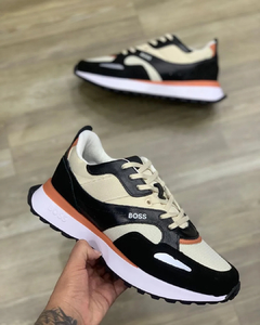 Tênis Hugo Boss Jonah Preto Creme