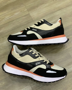 Tênis Hugo Boss Jonah Preto Creme - comprar online