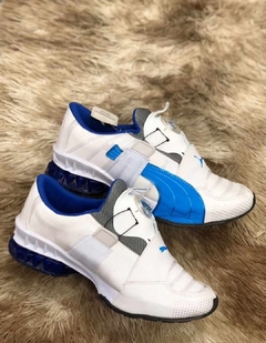 Tênis Masculino Puma Disc Branco Azul