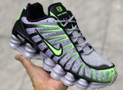 Tênis Masculino 12 Molas Cinza Verde