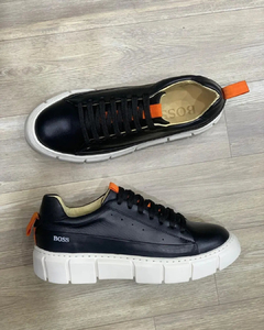 Sapatênis Masculino Hugo Boss Preto Branco - comprar online