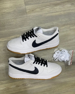 Tênis Masculino Dunk Low Pro Branco Preto - comprar online