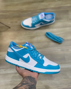 Tênis Masculino Dunk Low Pro Azul Branco