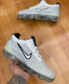 Tênis Masculino Vapormax 2021 Cinza Branco